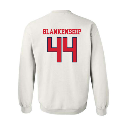 Ole Miss - NCAA Football : Caleb Blankenship - Fashion Shersey Crewneck Sweatshirt-1