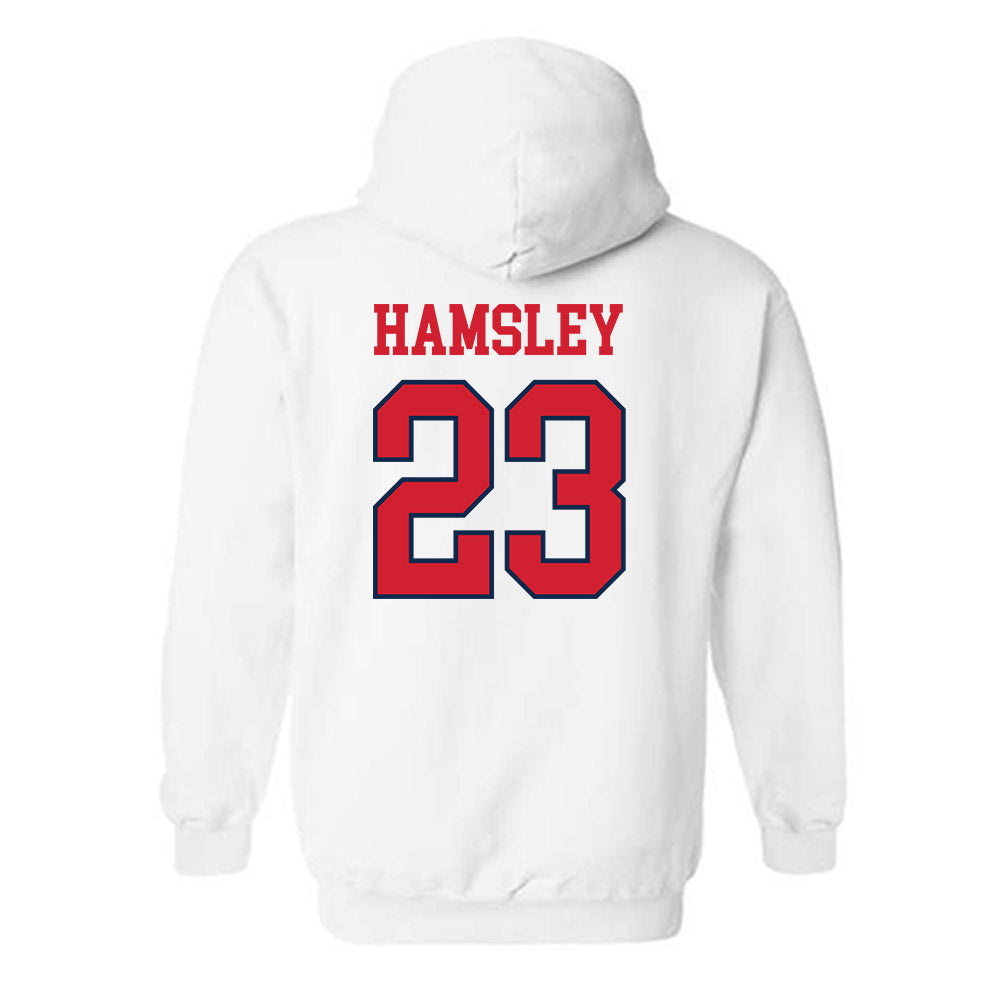 Ole Miss - NCAA Football : George Hamsley - Fashion Shersey Hooded Sweatshirt-1