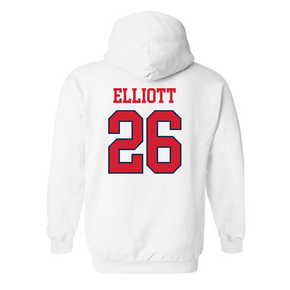 Ole Miss - NCAA Baseball : Hunter Elliott - Fashion Shersey Hooded Sweatshirt-1