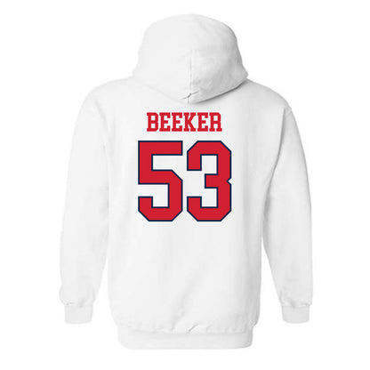 Ole Miss - NCAA Football : Ford Beeker - Fashion Shersey Hooded Sweatshirt-1