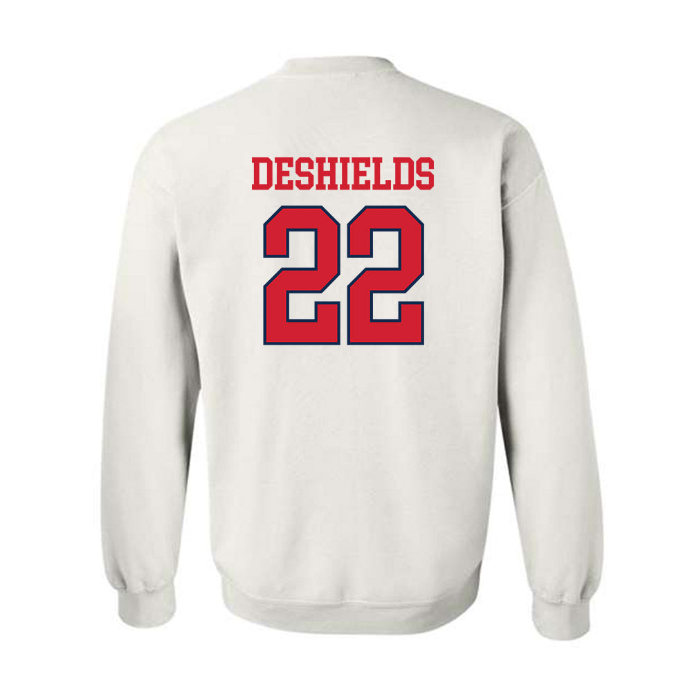 Ole Miss - NCAA Women's Basketball : Denim DeShields - Fashion Shersey Crewneck Sweatshirt-1