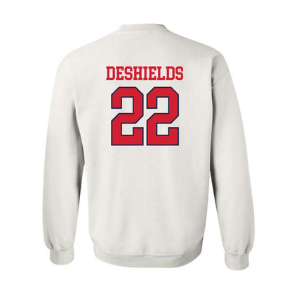 Ole Miss - NCAA Women's Basketball : Denim DeShields - Fashion Shersey Crewneck Sweatshirt-1