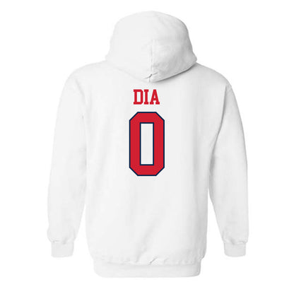Ole Miss - NCAA Men's Basketball : Malik Dia - Fashion Shersey Hooded Sweatshirt-1