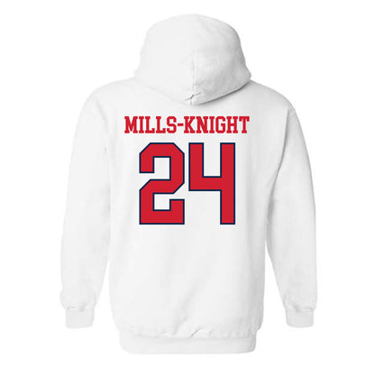 Ole Miss - NCAA Football : Shekai Mills-Knight - Fashion Shersey Hooded Sweatshirt-1