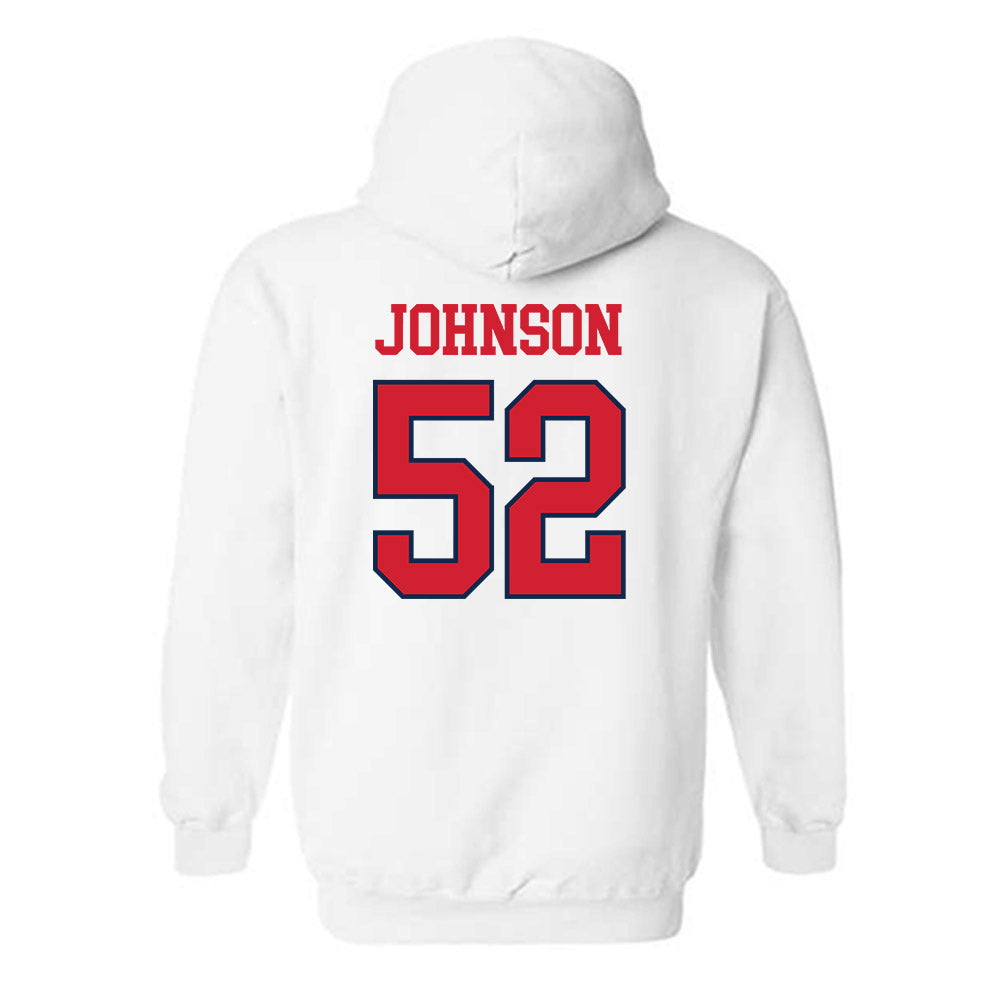 Ole Miss - NCAA Football : Cooper Johnson - Fashion Shersey Hooded Sweatshirt-1
