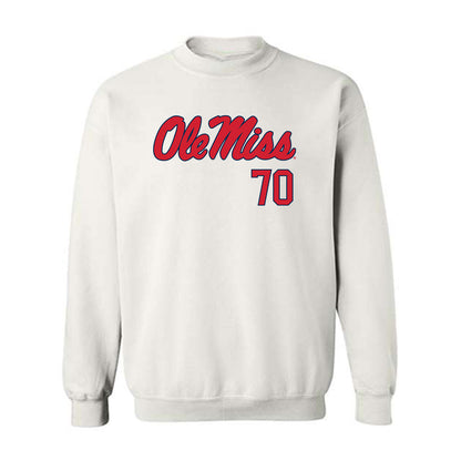 Ole Miss - NCAA Football : Jalan Chapman - Fashion Shersey Crewneck Sweatshirt-0
