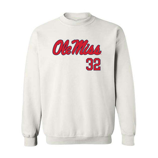 Ole Miss - NCAA Baseball : Tristan Bissetta - Fashion Shersey Crewneck Sweatshirt-0