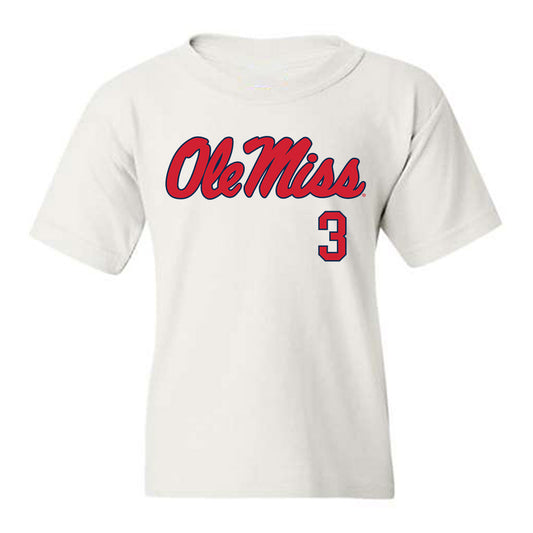 Ole Miss - NCAA Men's Basketball : Koren Johnson - Fashion Shersey Youth T-Shirt-0