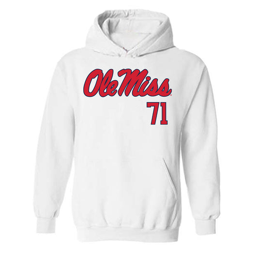 Ole Miss - NCAA Football : Emanuel Faulkner - Fashion Shersey Hooded Sweatshirt-0