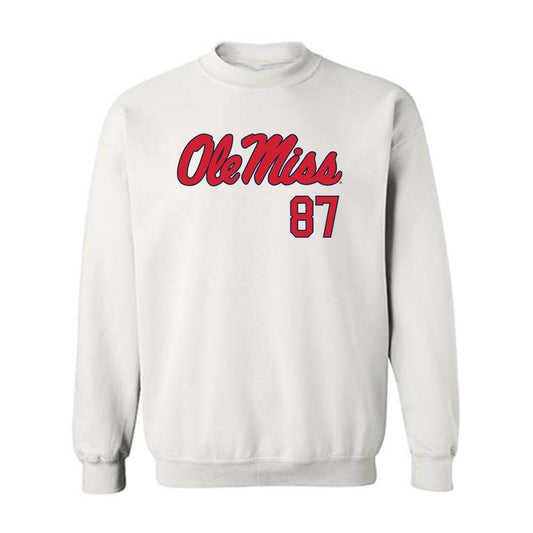 Ole Miss - NCAA Football : Wyatt Smalley - Fashion Shersey Crewneck Sweatshirt-0