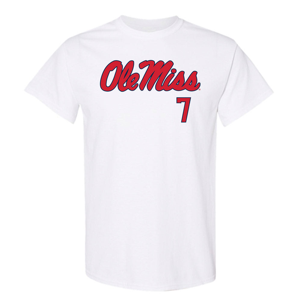 Ole Miss - NCAA Football : Sharif Denson - Fashion Shersey T-Shirt-0
