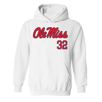 Ole Miss - NCAA Baseball : Tristan Bissetta - Fashion Shersey Hooded Sweatshirt-0