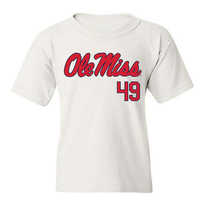 Ole Miss - NCAA Football : Tah'J Butler - Fashion Shersey Youth T-Shirt-0