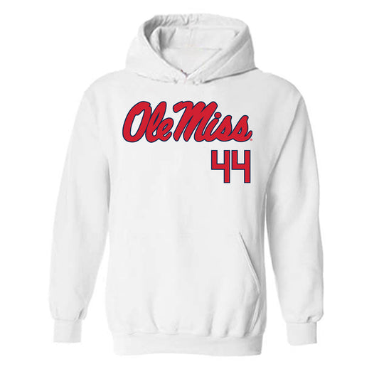 Ole Miss - NCAA Baseball : Jake Reigert - Fashion Shersey Hooded Sweatshirt-0