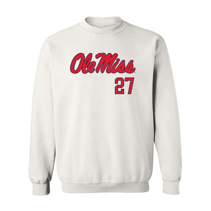 Ole Miss - NCAA Football : Macaleb Taylor - Fashion Shersey Crewneck Sweatshirt-0