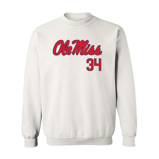 Ole Miss - NCAA Baseball : Landon Waters - Fashion Shersey Crewneck Sweatshirt-0