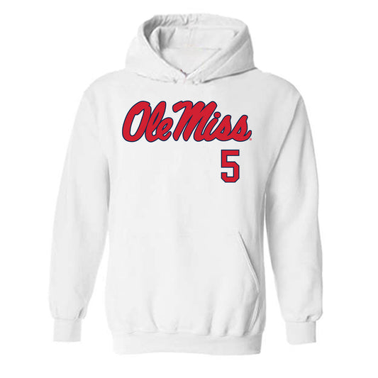 Ole Miss - NCAA Football : Kam Franklin - Fashion Shersey Hooded Sweatshirt-0