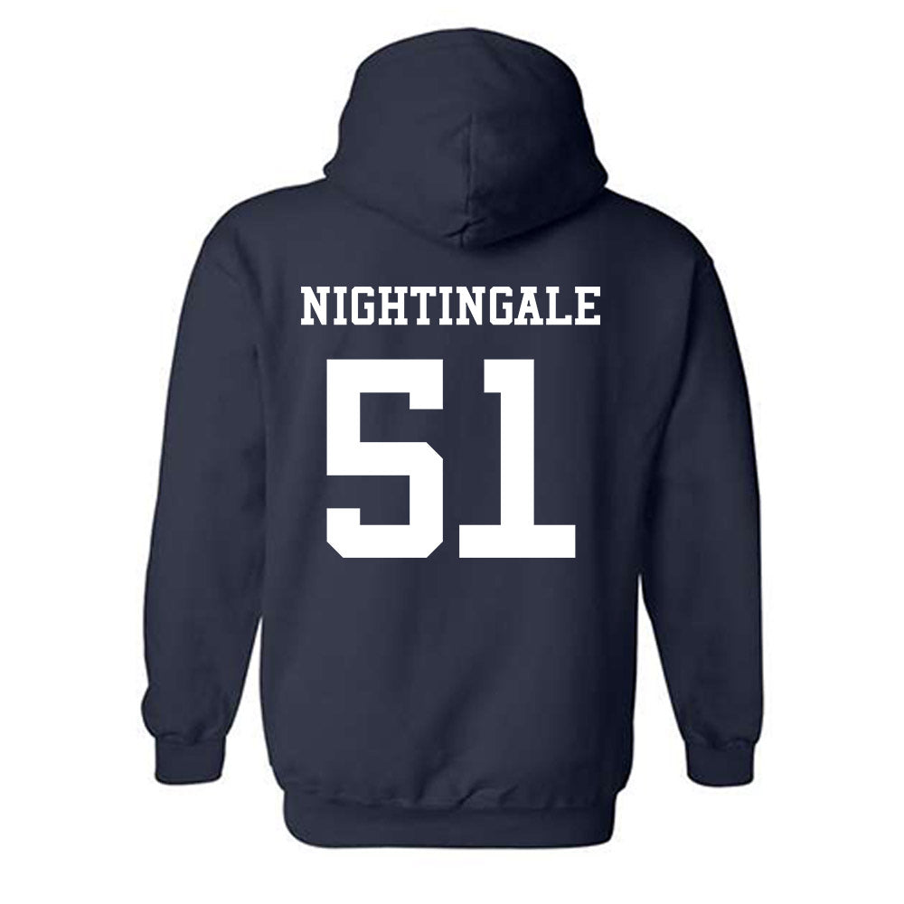 Ole Miss - NCAA Football : Trey Nightingale - Sports Shersey Hooded Sweatshirt-1