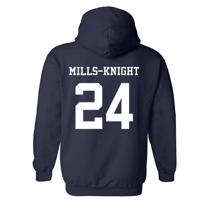 Ole Miss - NCAA Football : Shekai Mills-Knight - Sports Shersey Hooded Sweatshirt-1