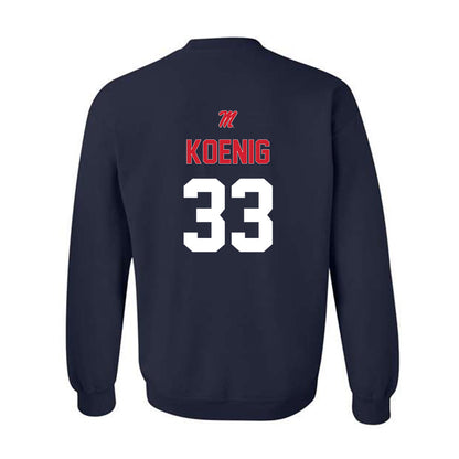 Ole Miss - NCAA Baseball : Landon Koenig - Sports Shersey Crewneck Sweatshirt-1