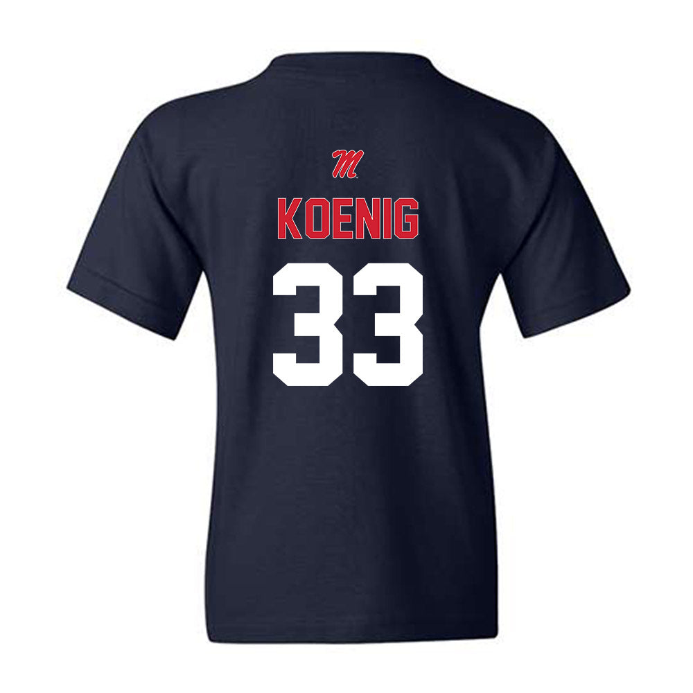 Ole Miss - NCAA Baseball : Landon Koenig - Sports Shersey Youth T-Shirt-1