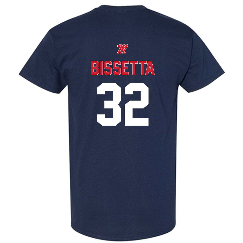 Ole Miss - NCAA Baseball : Tristan Bissetta - Sports Shersey T-Shirt-1