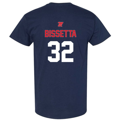 Ole Miss - NCAA Baseball : Tristan Bissetta - Sports Shersey T-Shirt-1