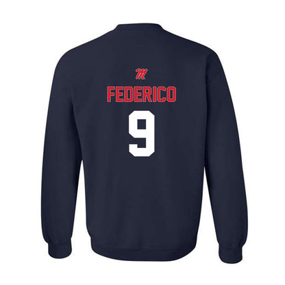 Ole Miss - NCAA Baseball : Hayden Federico - Sports Shersey Crewneck Sweatshirt-1