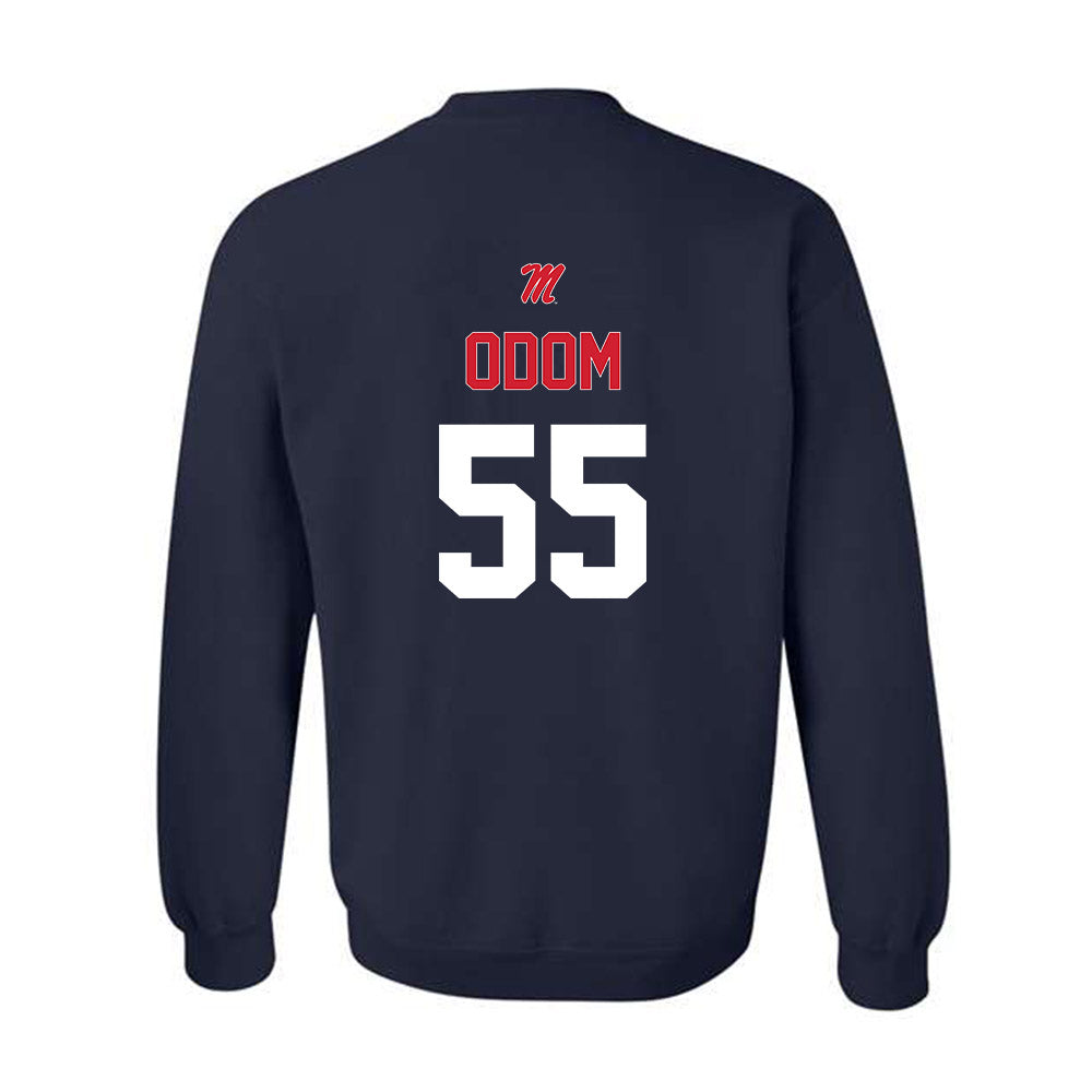Ole Miss - NCAA Baseball : Leo Odom - Sports Shersey Crewneck Sweatshirt-1
