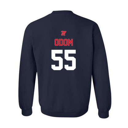 Ole Miss - NCAA Baseball : Leo Odom - Sports Shersey Crewneck Sweatshirt-1