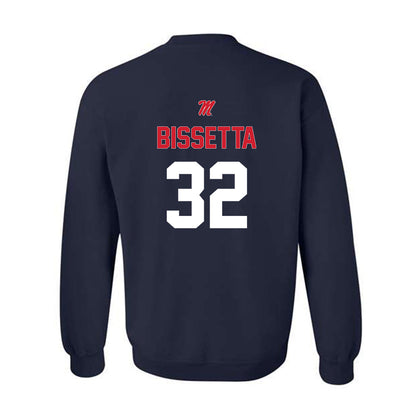 Ole Miss - NCAA Baseball : Tristan Bissetta - Sports Shersey Crewneck Sweatshirt-1