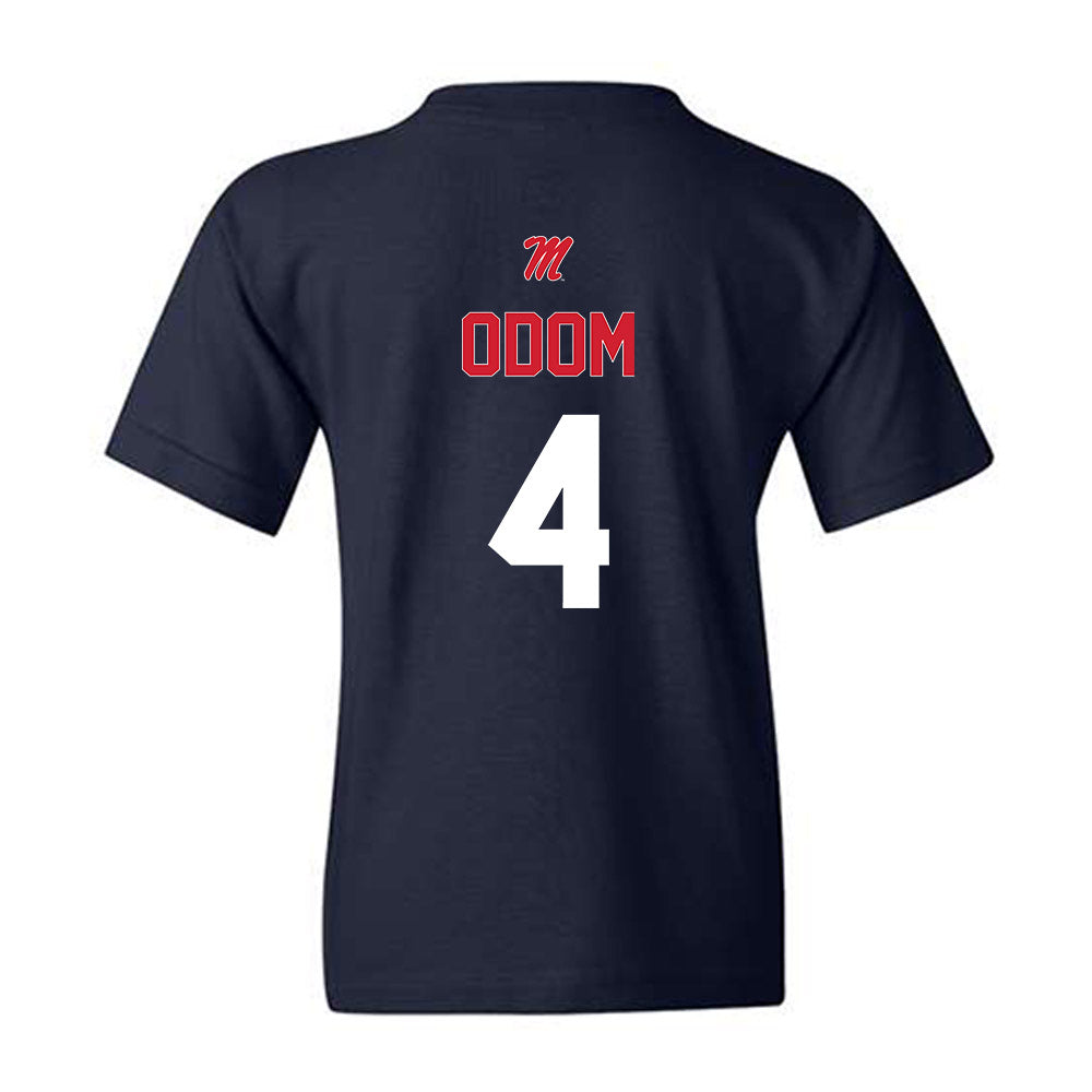 Ole Miss - NCAA Baseball : Leo Odom - Sports Shersey Youth T-Shirt-1