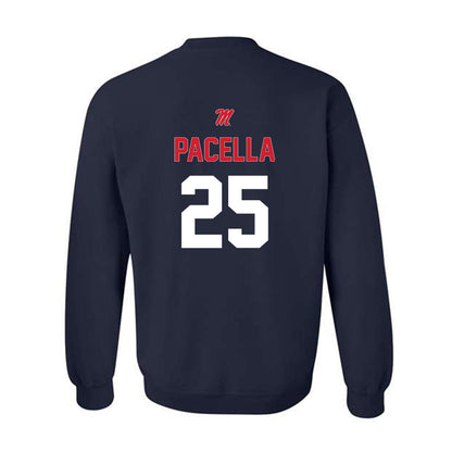 Ole Miss - NCAA Baseball : Daniel Pacella - Sports Shersey Crewneck Sweatshirt-1