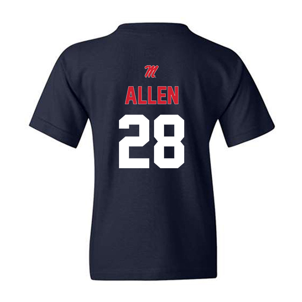 Ole Miss - NCAA Baseball : Noah Allen - Sports Shersey Youth T-Shirt-1