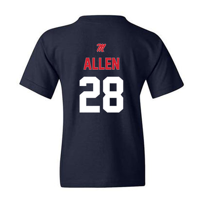 Ole Miss - NCAA Baseball : Noah Allen - Sports Shersey Youth T-Shirt-1