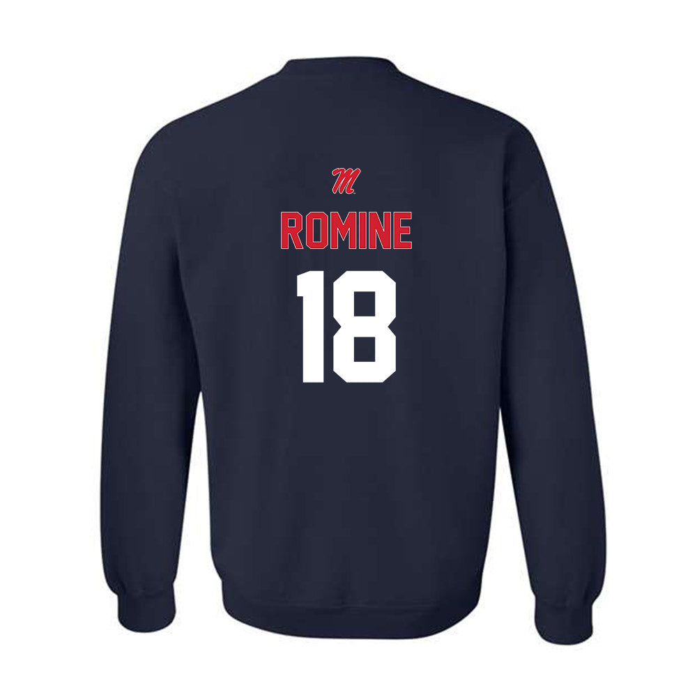 Ole Miss - NCAA Baseball : Luke Romine - Sports Shersey Crewneck Sweatshirt-1