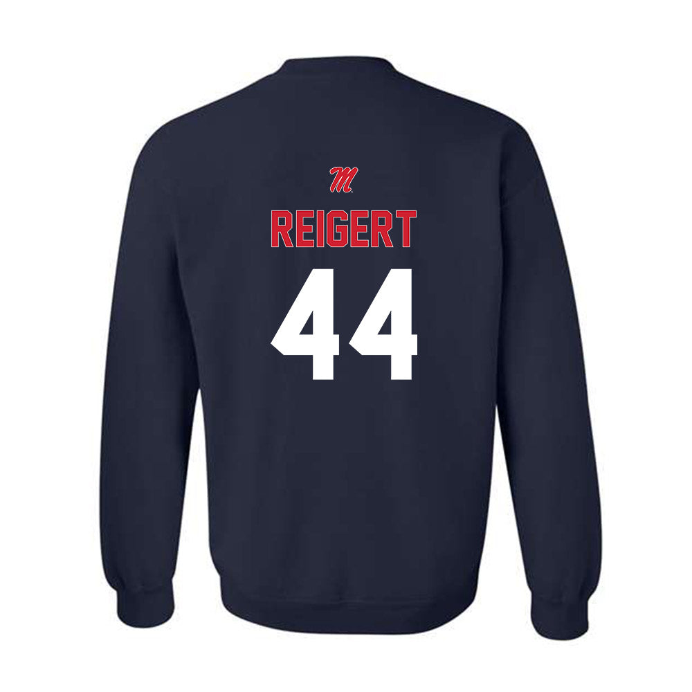 Ole Miss - NCAA Baseball : Jake Reigert - Sports Shersey Crewneck Sweatshirt-1