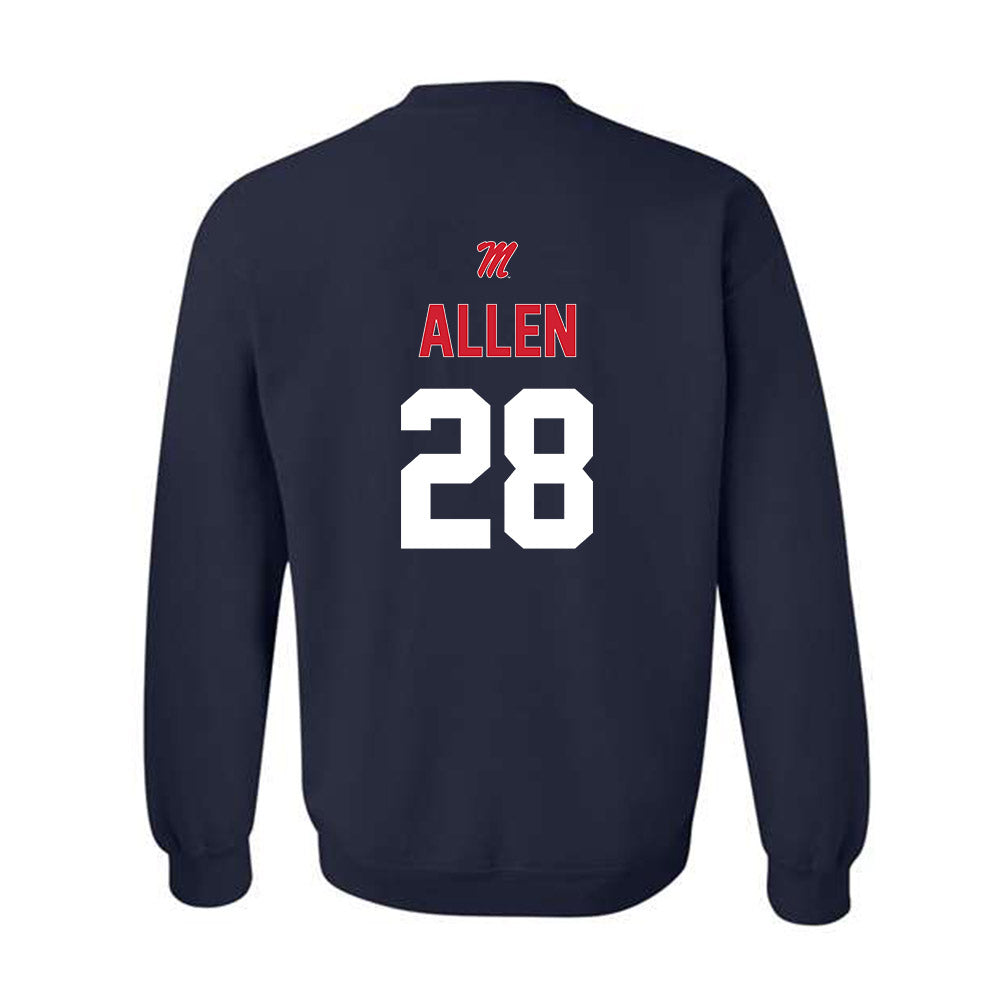 Ole Miss - NCAA Baseball : Noah Allen - Sports Shersey Crewneck Sweatshirt-1