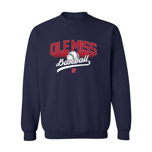 Ole Miss - NCAA Baseball : Blake Fields - Sports Shersey Crewneck Sweatshirt-0