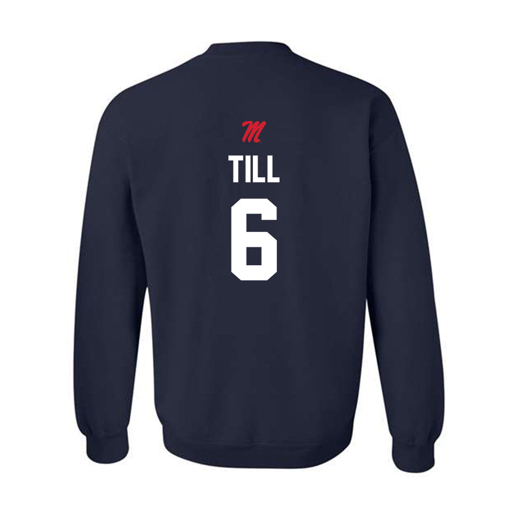 Ole Miss - NCAA Softball : Kaidance Till - Sports Shersey Crewneck Sweatshirt-1