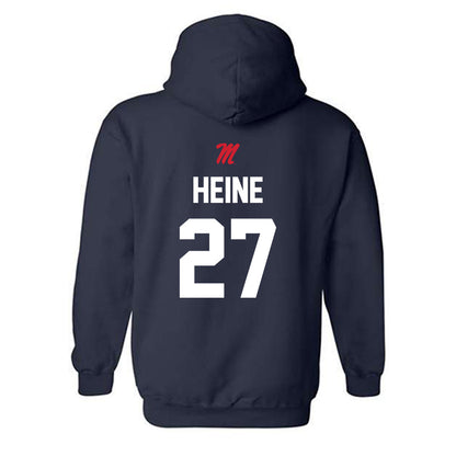 Ole Miss - NCAA Softball : Madi Heine - Sports Shersey Hooded Sweatshirt-1