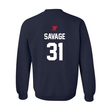 Ole Miss - NCAA Softball : Jada Savage - Sports Shersey Crewneck Sweatshirt-1