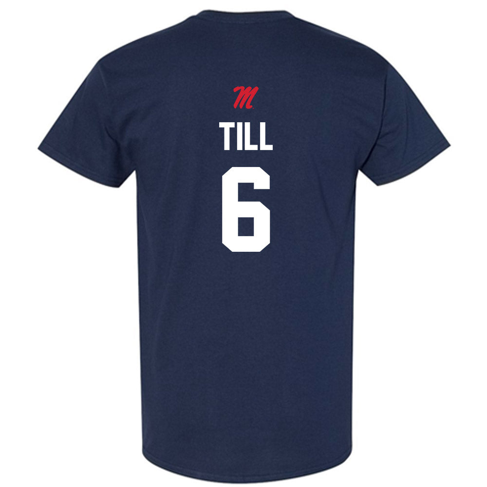 Ole Miss - NCAA Softball : Kaidance Till - Sports Shersey T-Shirt-1