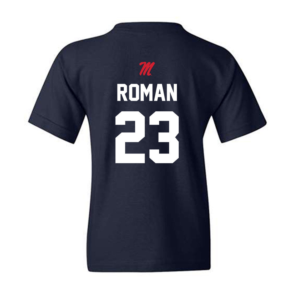 Ole Miss - NCAA Softball : Taylor Roman - Sports Shersey Youth T-Shirt-1