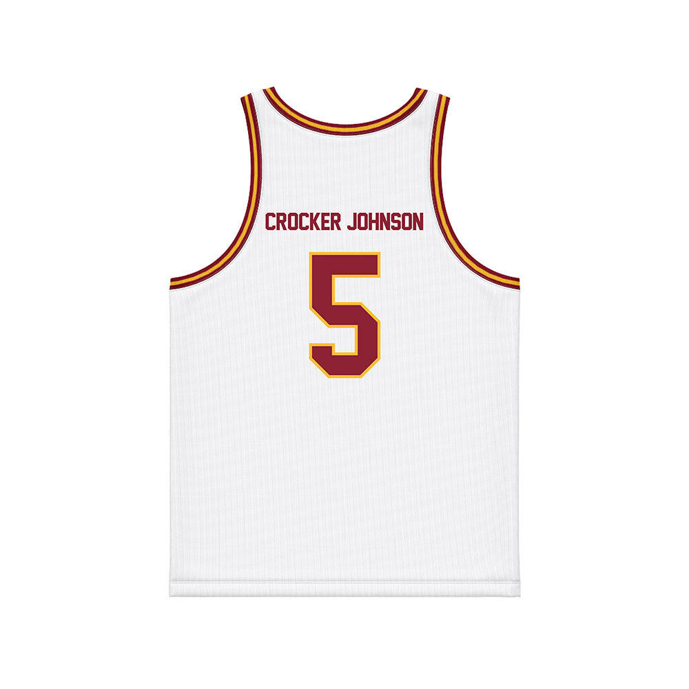 Minnesota - NCAA Men's Basketball : Jaylen Crocker johnson - White Basketball Jersey-1
