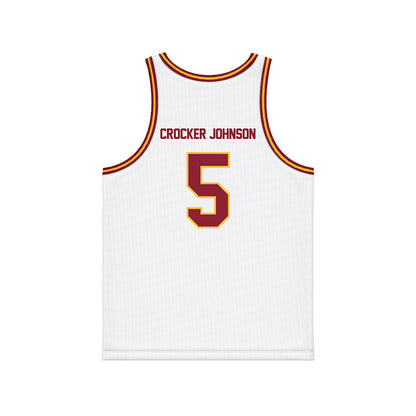 Minnesota - NCAA Men's Basketball : Jaylen Crocker johnson - White Basketball Jersey-1