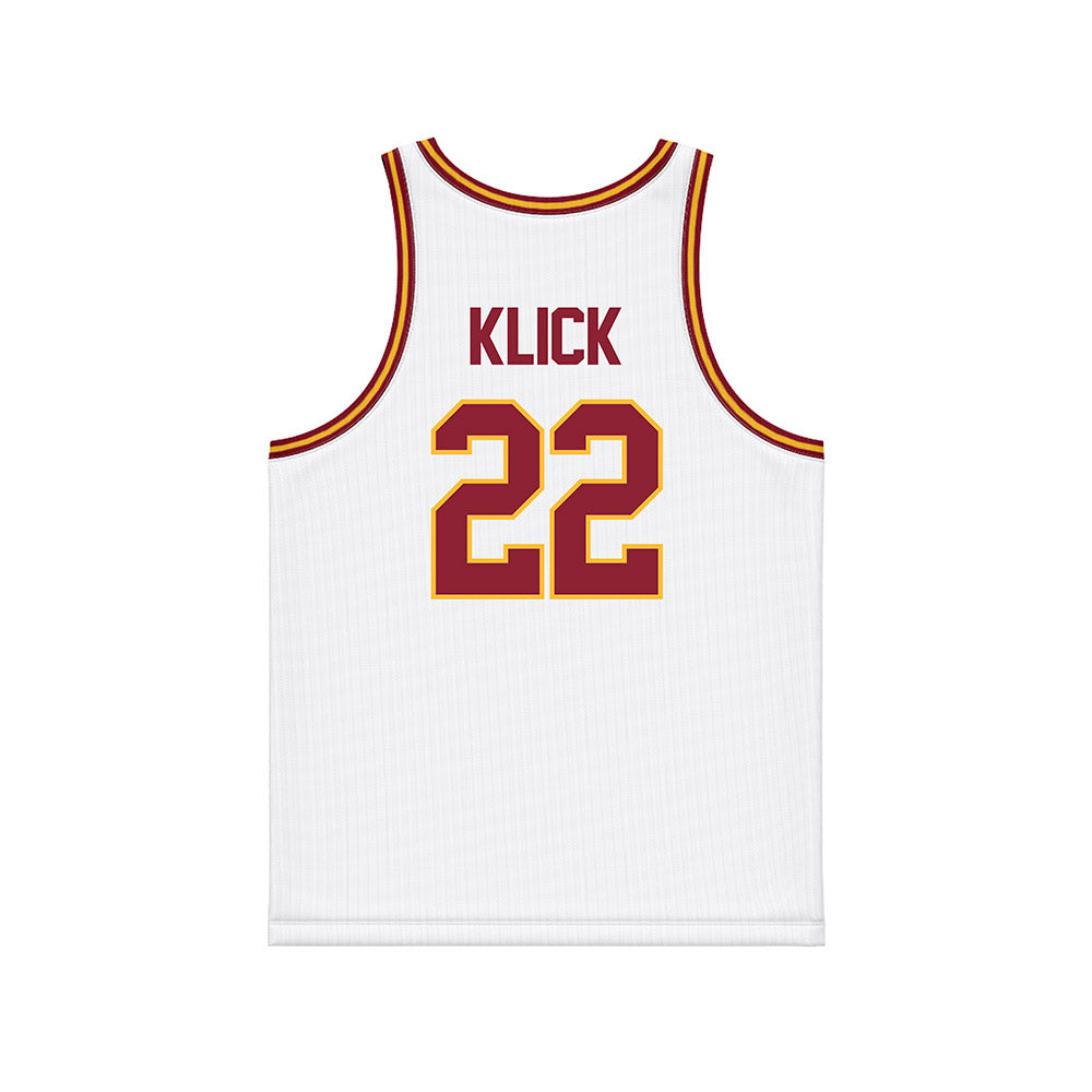 Minnesota - NCAA Women's Basketball : Kennedy Klick - White Basketball Jersey-1