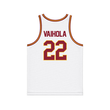 Minnesota - NCAA Men's Basketball : Robert Vaihola - White Basketball Jersey-1