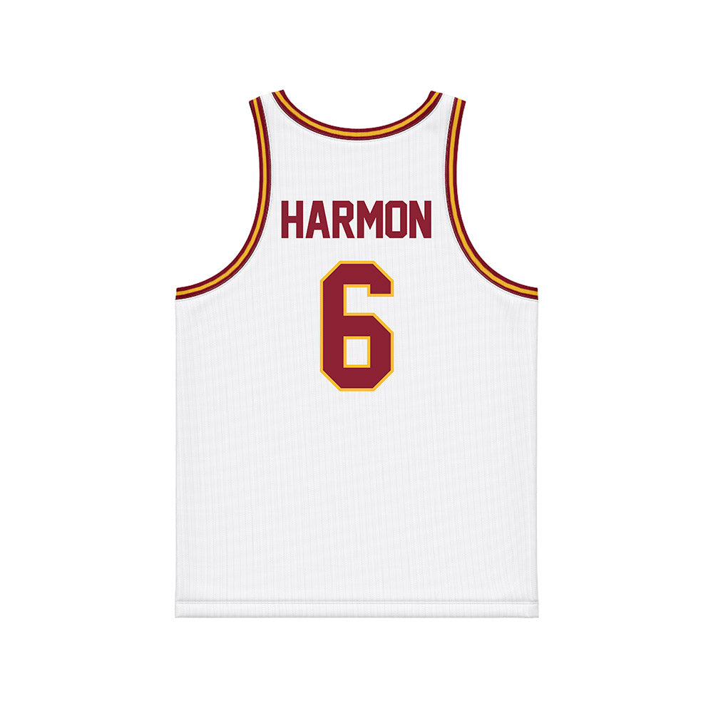Minnesota - NCAA Women's Basketball : Leah Harmon - White Basketball Jersey-1