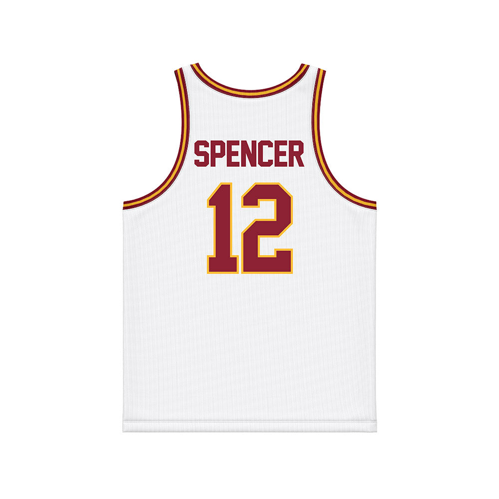 Minnesota - NCAA Men's Basketball : RJ Spencer - White Basketball Jersey-1